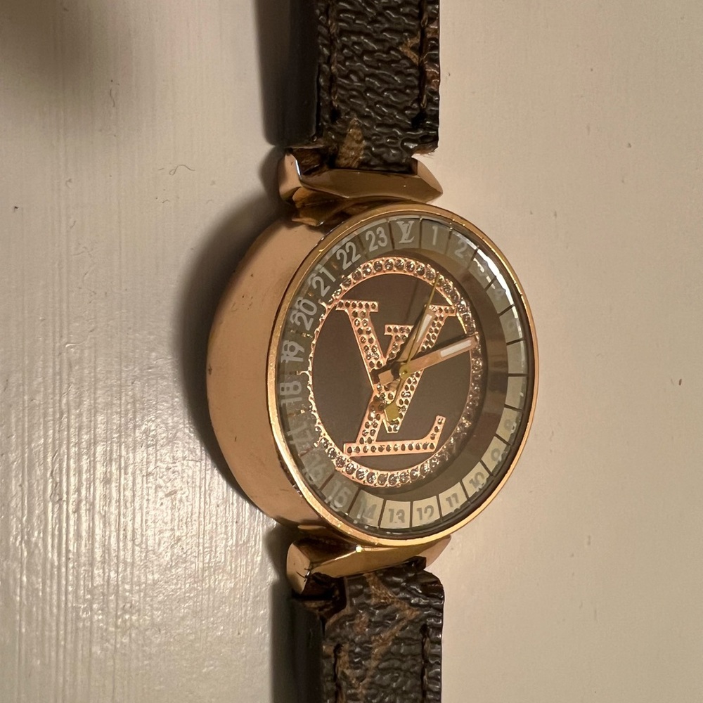 Rose gold watch